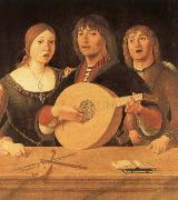 Giovanni Lanfranco Lute curriculum has five strings and 10 frets oil painting